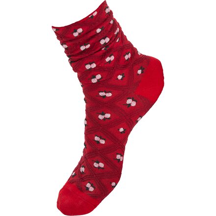 Floral Jacquard Trouser Sock- Women's