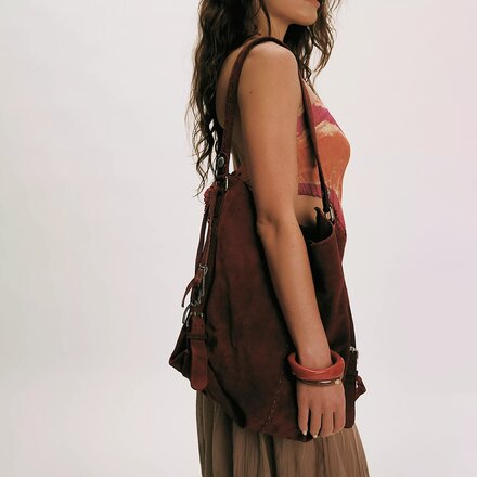 Free People - Dallas Distressed Lea Bag - Women's