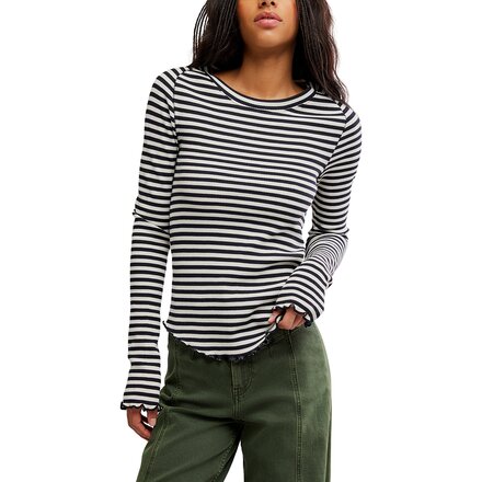Easy Does It Striped Long-Sleeve T-Shirt - Women's