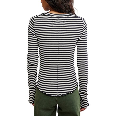 Free People - Easy Does It Striped Long-Sleeve T-Shirt - Women's