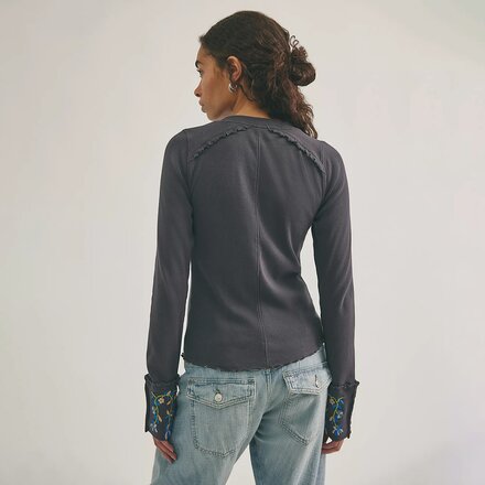 Free People - Fleur Embroidered Cuff Shirt - Women's