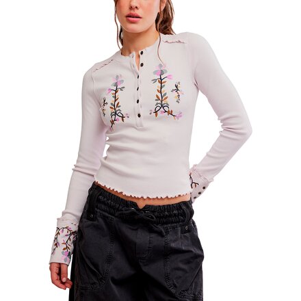 Fleur Embroidered Cuff Shirt - Women's