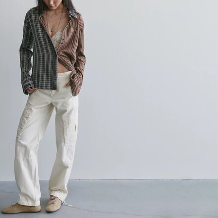 Free People - Benny Slim Yd Plaid Shirt - Women's
