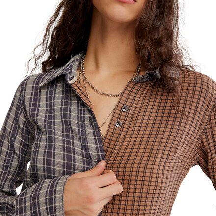 Free People - Benny Slim Yd Plaid Shirt - Women's