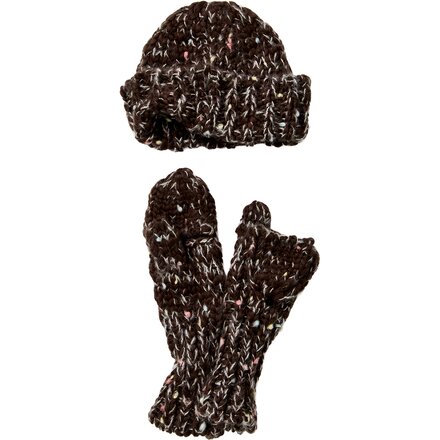 Speckled Cph Beanie And Glove Set - Women's