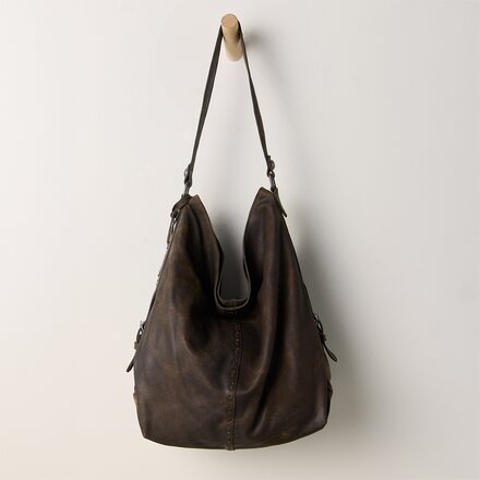 Free People - WTF Dallas Distressed Leather Tote