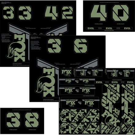FOX Racing Shox - Fork & Shock Decal Kit - Pistachio