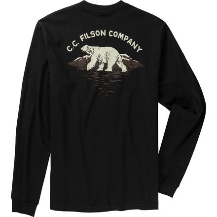 Filson - Long-Sleeve Pioneer Graphic T-Shirt - Men's - Black Polar Bear