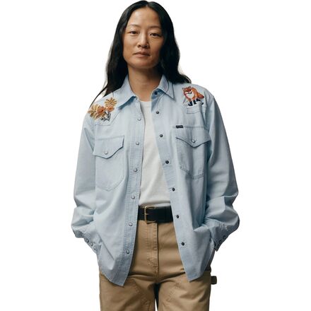 Embroidered Western Shirt - Women's