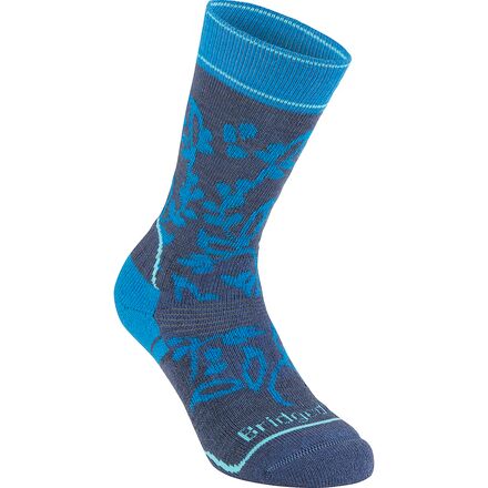 Bridgedale - Hike Midweight Merino Endurance Boot Sock - Women's - Navy/Blue Print