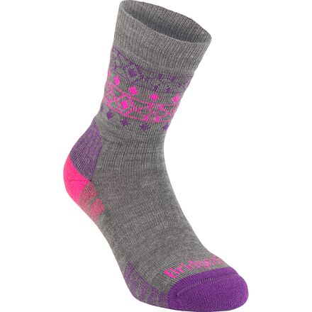 Bridgedale - Hike Lightweight Merino Endurance Boot Sock - Women's - Grey/Pink Print