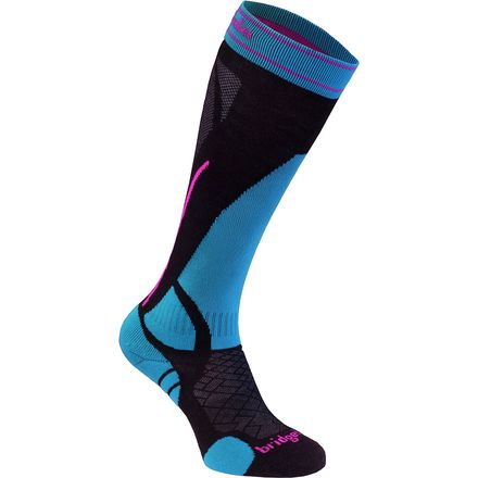 Bridgedale - Ski Lightweight Merino Endurance Sock - Women's - Black/Blue