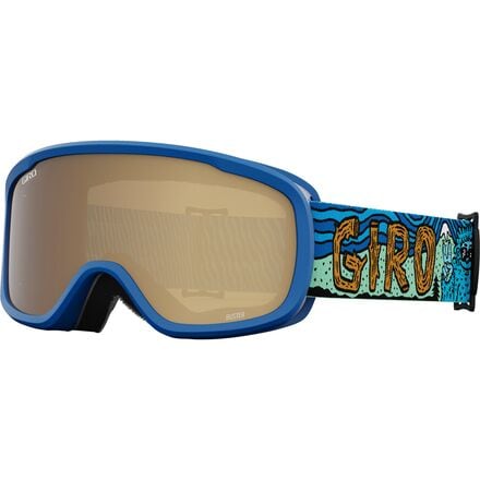 Giro - Buster Goggles - Kids' - Amber Rose Lens/Blue Shreddy Yeti