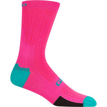 Giro - HRC Team Sock - Neon Pink/Screaming Teal