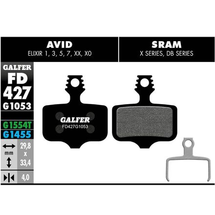 MTB Brake Pads - Standard Compound (1053 Black)