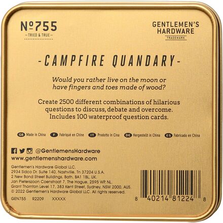 Gentlemen's Hardware - Campfire Quandary