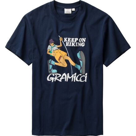Gramicci - Keep On Hiking T-Shirt - Men's - Navy