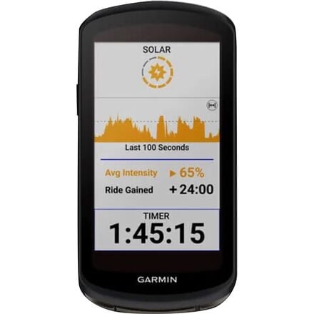 Garmin - Edge 1040 Solar GPS Bike Computer - Black