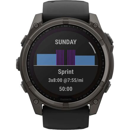 Garmin - fenix 8 Solar Sapphire Sport Watch