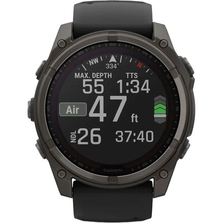 Garmin - fenix 8 Solar Sapphire Sport Watch