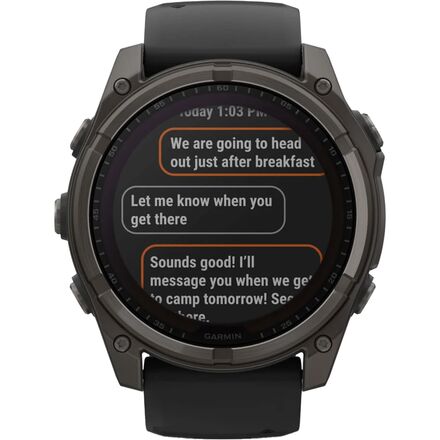 Garmin - fenix 8 Solar Sapphire Sport Watch