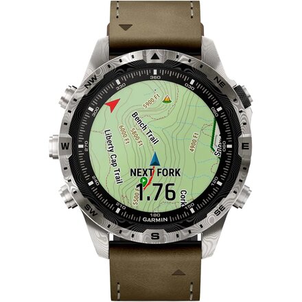 Garmin - MARQ Gen 2 Adventurer Edition Damascus Steel Sport Watch