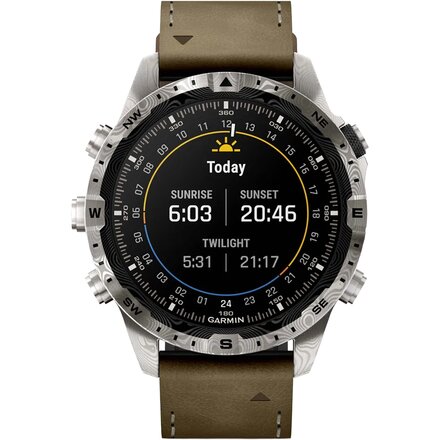 Garmin - MARQ Gen 2 Adventurer Edition Damascus Steel Sport Watch