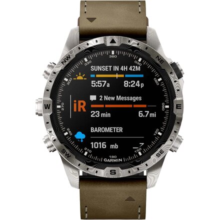 Garmin - MARQ Gen 2 Adventurer Edition Damascus Steel Sport Watch