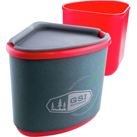 GSI Outdoors - Gourmet Nesting Mug and Bowl - Red