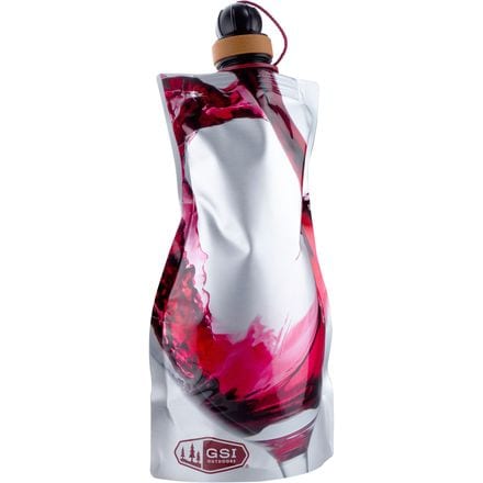 GSI Outdoors - Soft Sided 25fl oz Wine Carafe - Silver