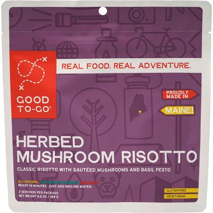 Good To-Go - Mushroom Risotto Entree - 2 Servings - One Color