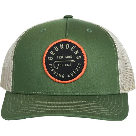 Grundens - Hook Trucker Hat - Army Olive/Tan