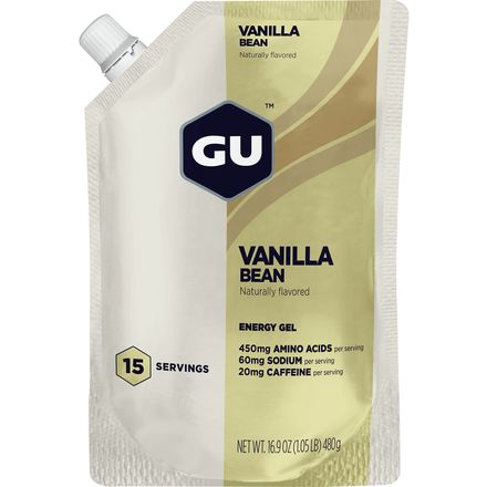 GU - Energy Gel Bulk Pack - 15-Pack - Vanilla Bean