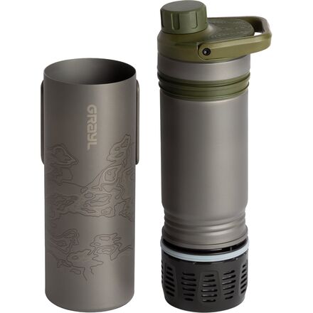 Grayl - UltraPress Titanium Filter & Purifier Bottle - 16.9oz