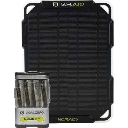 Goal Zero - Guide 10 Plus Solar Kit With Nomad 5