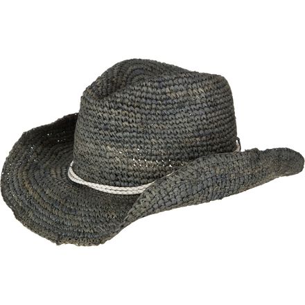Hat Attack - Finest Weave Raffia Crochet Wire Brim Hat