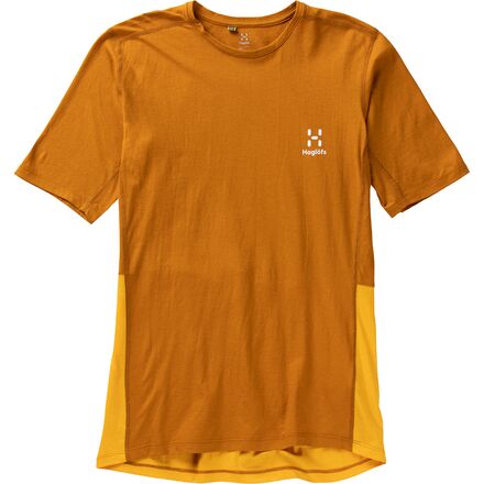Haglofs - ROC Grip T-Shirt - Men's - Golden Brown/Sunny Yellow