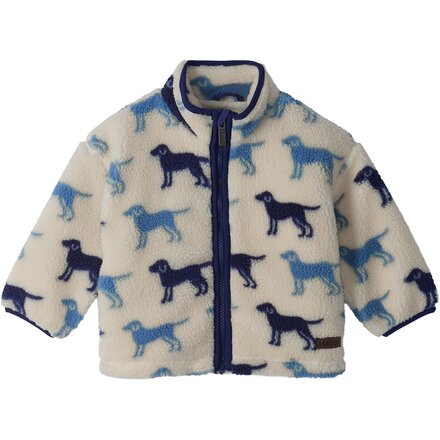 Lab Silhouette Mockneck Faux Sherpa Jacket - Toddler Boys'