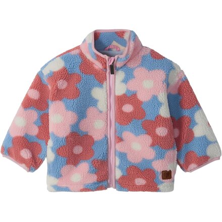 Mockneck Faux Sherpa Jacket - Toddler Girls'