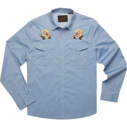 Howler Brothers - Gaucho Snapshirt - Men's - Irie Hibiscus/Faded Blue Oxford