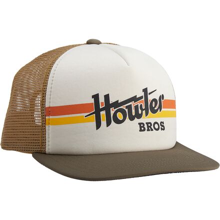 Howler Brothers - Structured Snapback Hat - Electric Stripe : Stone/Brown/Gold