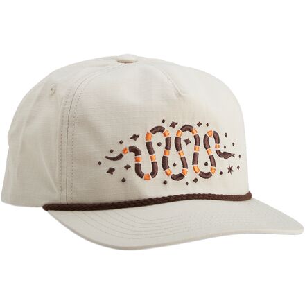 Howler Brothers - Unstructured Snapback Hat - Crawling Coral Snake : Off White