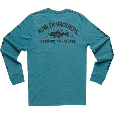 Howler Brothers - Select Long-Sleeve T-Shirt - Men's - Creative Creatures Trout/Petrol