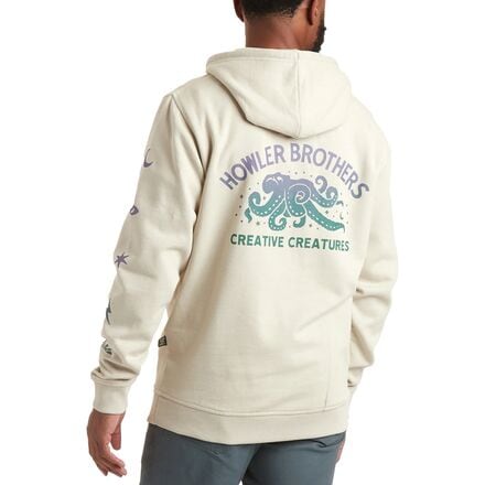Howler Brothers - Select Pullover Hoodie - Men's - Creative Creatures/Parchment