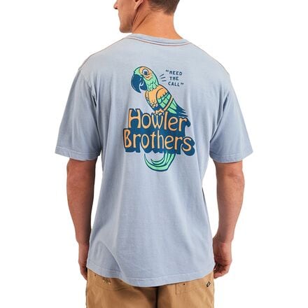 Howler Brothers - Cotton T-Shirt - Men's - Chatty Bird/Dusty Blue