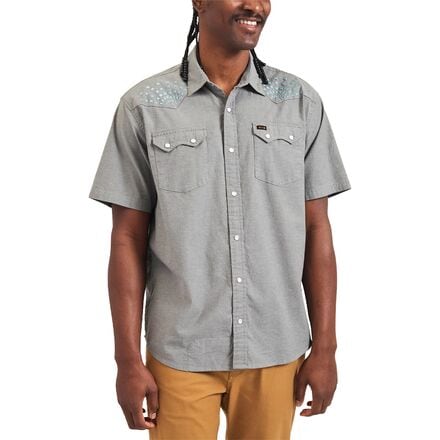 Howler Brothers - Crosscut Deluxe Snap Shirt - Men's - Beams: Blue Spruce