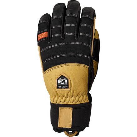 Hestra - Army Leather Ascent Glove - Men's - Black/Natural Yellow