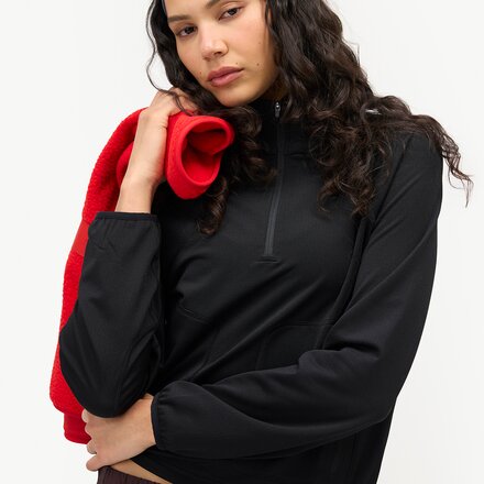 Halfdays - Rebecca 1/2-Zip Grid Fleece Pullover - Women's
