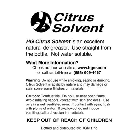 HG - Citrus Solvent