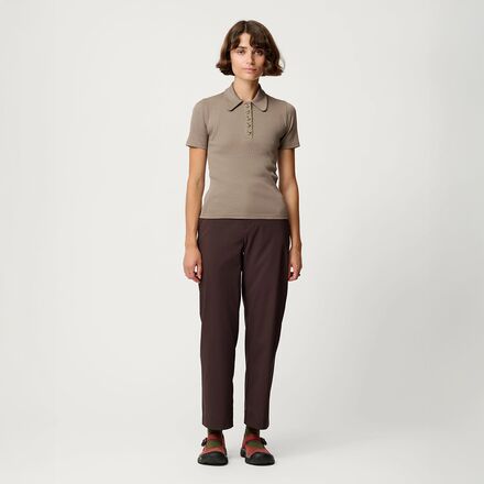 Hikerkind - Ribbed Merino Polo - Women's